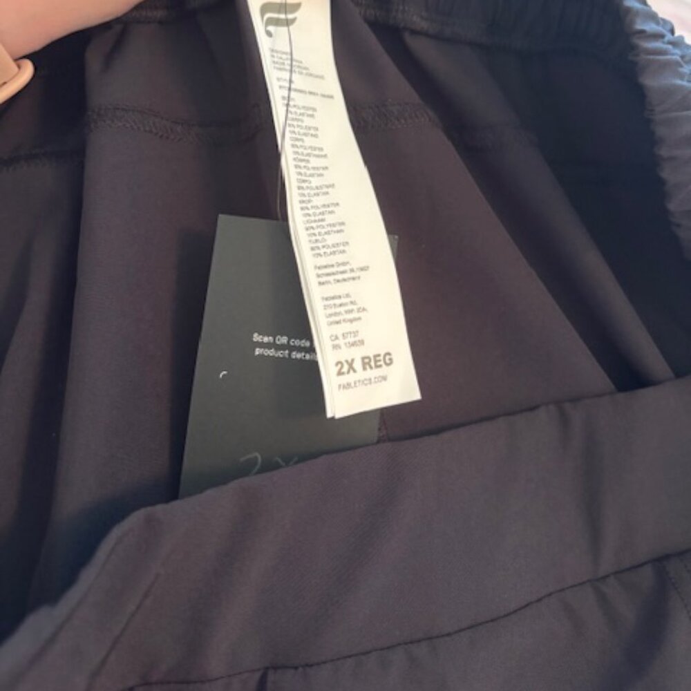 Fabletics Downtown Wide Leg Pant Black 2X NWT - Picture 6 of 7